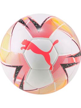 Мяч футзал PUMA Futsal 1, р.4, FIFA Quality Pro, 32 пан, ПУ, терм.сш,, бело-розовый