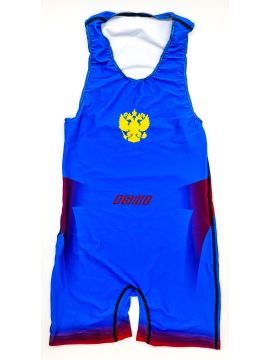 Трико борцовское ISHI синее