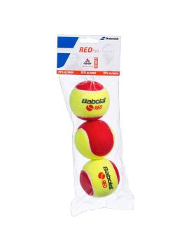 Мяч теннисный детский BABOLAT Red, (3 шт.) желто-красный
