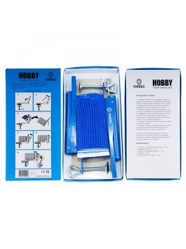 Сетка д/наст. тенниса TORRES Hobby в компл. с мет. стойками, синяя