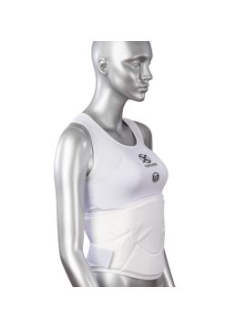 Защита женская FIGHT EXPERT BODY GUARD (пластик, лайкра, ПВХ, белый)