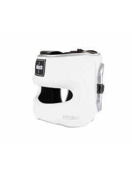 Шлем с бампером Clinch Face Guard бело-серебристый