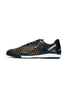 Бутсы зальные TORRES FLEX-J подростковые, чёрно-оранжевый