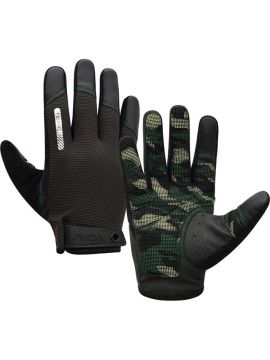 Перчатки RDX Gym Training зелен/камуф.